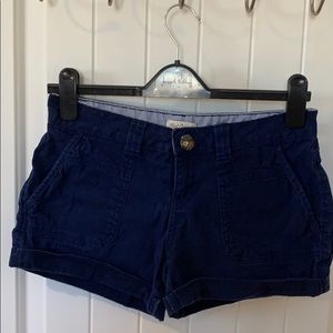 Navy blue cargo shorts